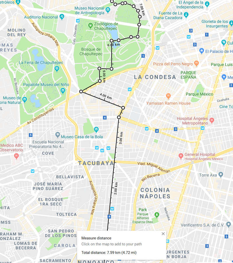 A portion of my route.